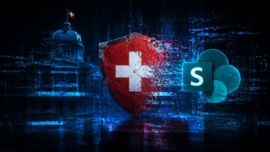 Governo suíço confirma comprometimento de 200 contas após ataque a servidores Microsoft SharePoint.