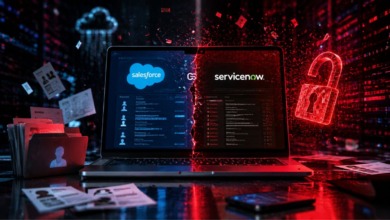 Vazamento em portais Salesforce e ServiceNow expõe dados.